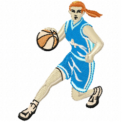 Basketball Embroidery Design 1